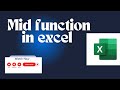 Master the MID Function in Excel | Excel Tips 📝✨