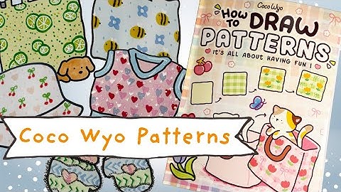 Color with me: Coco Wyo Coloring book (How to Draw Patterns) | 10 unique doodle patterns | asmr 🎧
