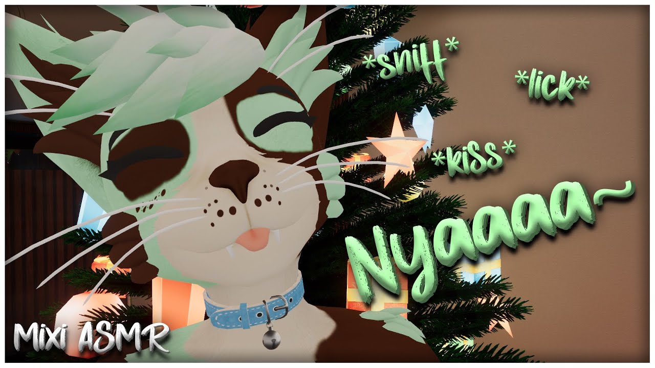 [FURRY ASMR] Floofy Kitten Sniffs and Licks your Ears ~ 💚 Mixi