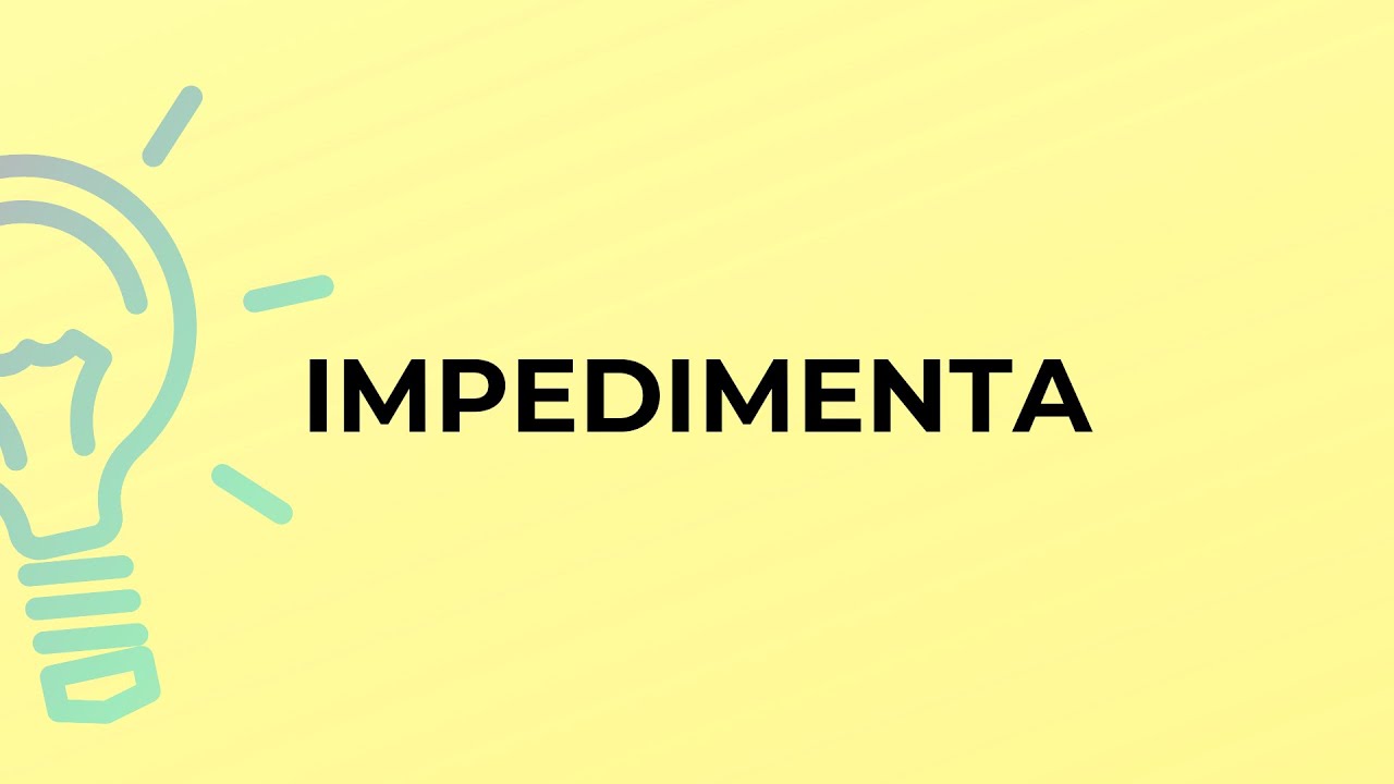 What is the meaning of the word IMPEDIMENTA?
