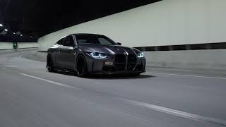 BMW M4 Competition Midnight Tunnel Run | 4K