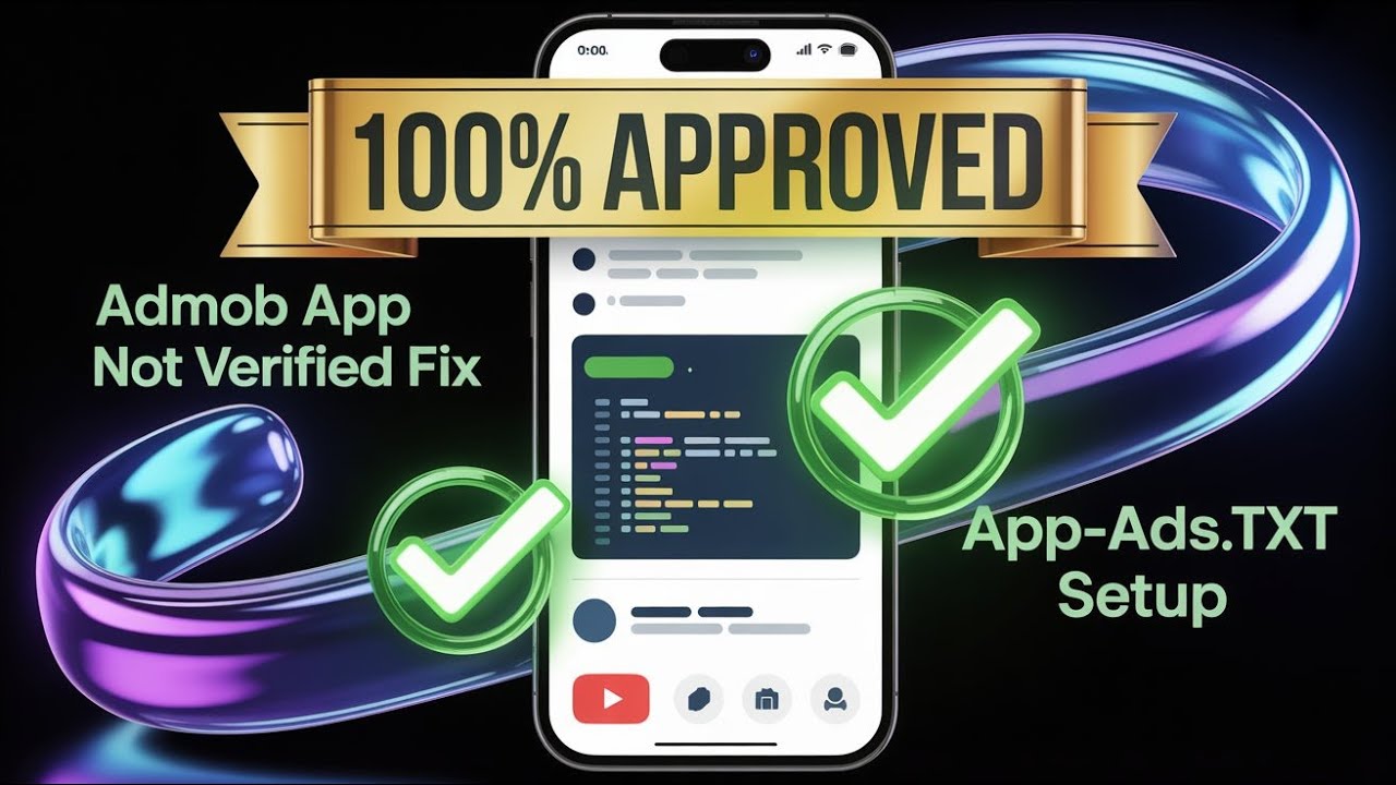 Fix AdMob App Not Verified | app-ads.txt Setup & 100% Approval | in ...