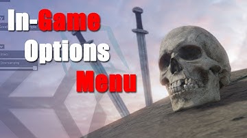 Unity 5 Tutorial In-Game Options Menu