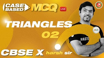 TRIANGLES Class 10 L-2 [Case-Based MCQ] CBSE Class 10 Math Chapter 6 (Term 1 Exam) |Vedantu 9 and 10