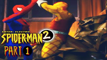 Spider-man 2 Enter Electro Part 1 PS1 (2001) Gameplay Walkthrough