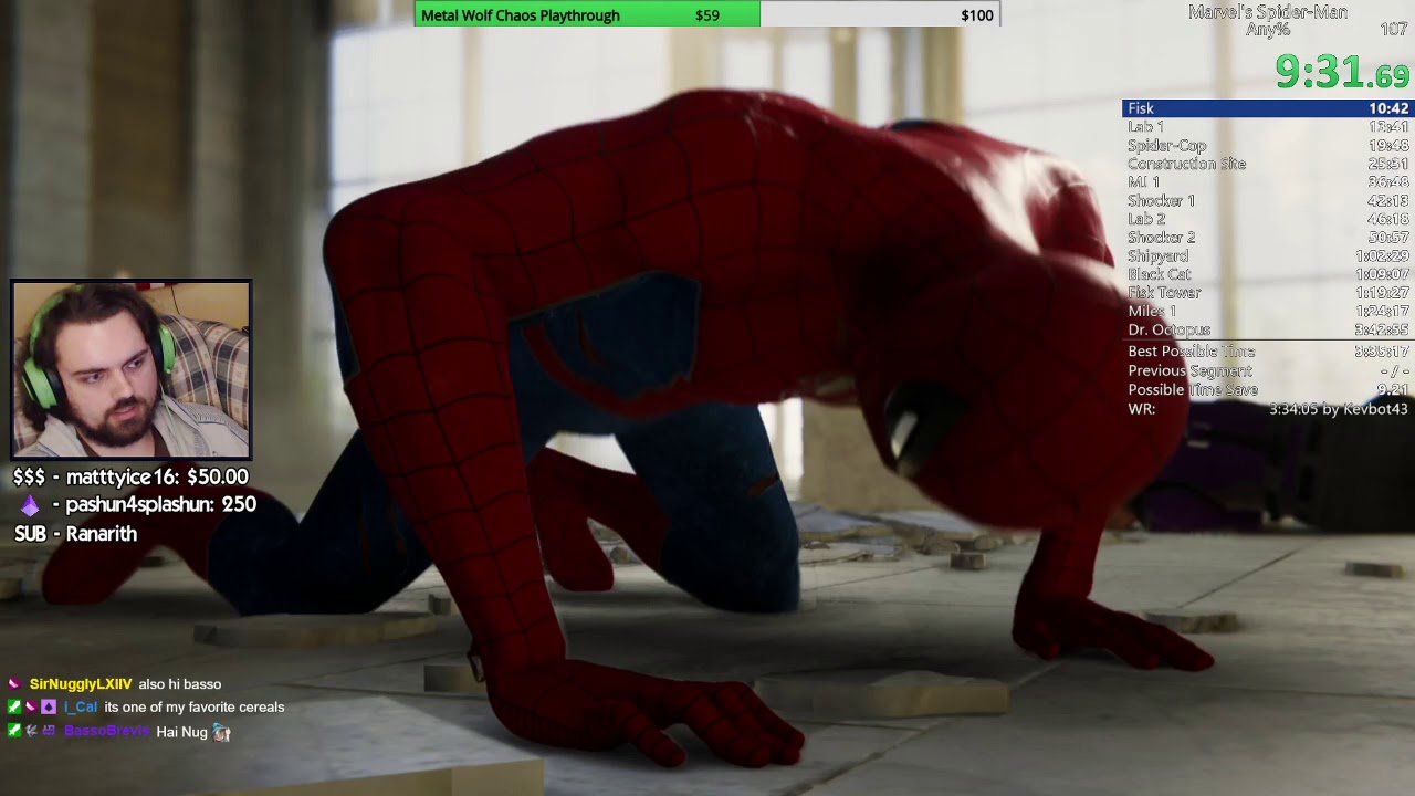 efterskrift synet Museum Marvel's Spider-Man Any% Speedrun PB 3:40:35 RTA (6/12/20) - YouTube