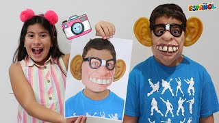  Maria Clara juega con fotos mágicas, historias divertidas de juguetes mágicos 