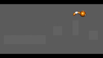 Obstacle - Tail Ball Animation (with Stretch & Squash)