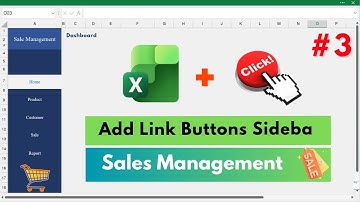 How to Add Link Buttons in Sidebar - Excel VBA Sales Management (No Voice)