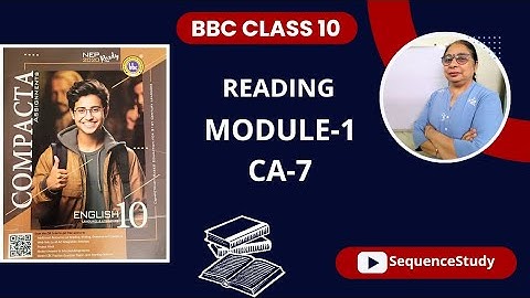 CLASS 10 bbc|  MODULE-1  CA-7  TREATMENT  OF...   SOLVED & EXPLAINED
