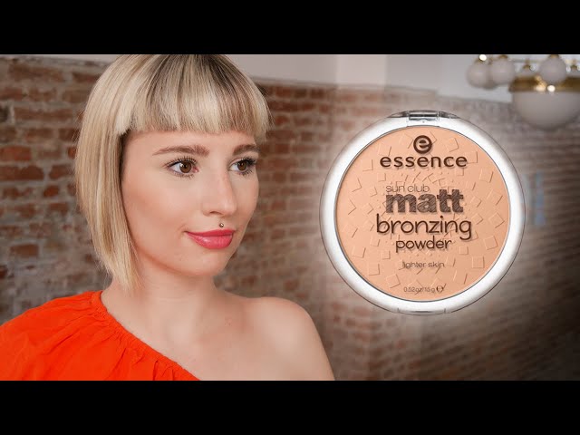 Essence Sun Club Matt Bronzing Powder Review + Demonstration - YouTube