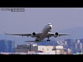 【伊丹空港】エア・フロント・オアシス下河原よりAirbus A350の離陸 2023.4.23【4K動画】