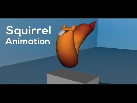 Squirrel animation - YouTube