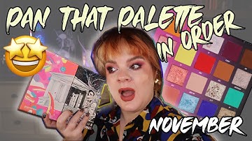 SOOO CLOSE!! | Pan that palette in order - November update