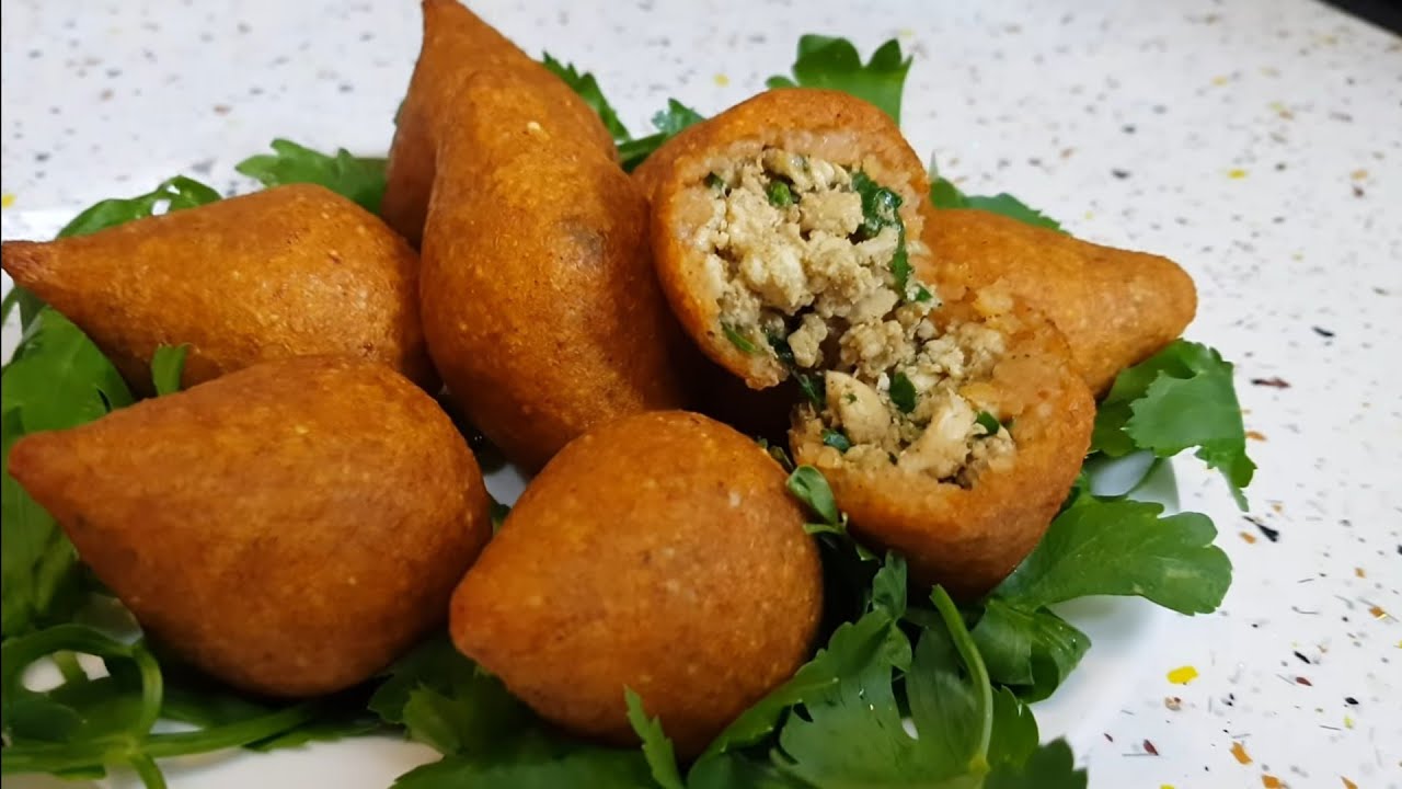 طريقة عمل كبة البرغل القلي طريقه سهله جدا 👌🌺مع طريقة عمل حشوة الدجاج 🐓😘