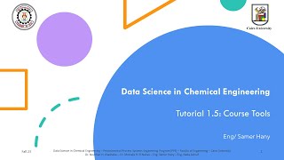 Data Science in Chemical Engineering | 1.5 - Course Tools screenshot 1
