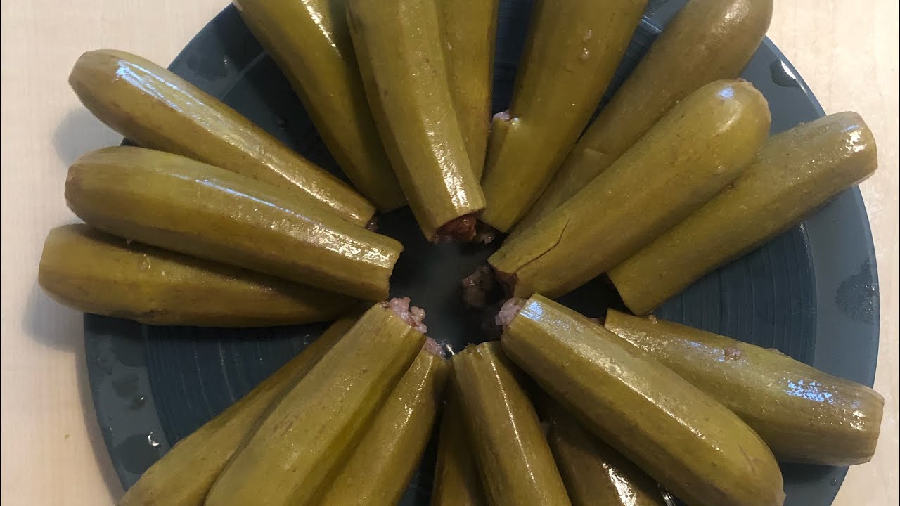 Courgettes farcies vegan à la syrienne. Yalanji koussa. Et comment évider les courgettes