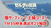 ブレスオブザワイルド 盾サーフィン 初級コースを45秒未満でクリアするコツ解説 Zelda Botw Shield Surfing Beginner Course Youtube