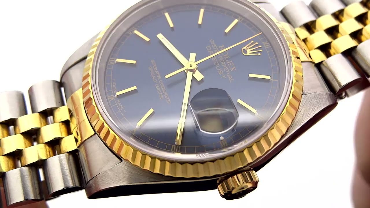 Rolex Datejust Two-Tone Fluted Bezel 16233 | KeepTheTime