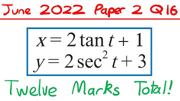 The Hardest PARAMETRIC Exam Question BY FAR - Edexcel A Level Maths