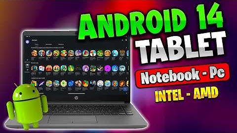 ✅Android 14 Tablet para Computadoras Intel y AMD