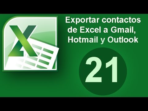 Como exportar contactos de gmail a excel 2018