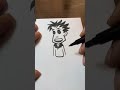 🎨 I Drew 242 Cartoon Faces in Seconds! You Won’t Believe 😱 #shorts
