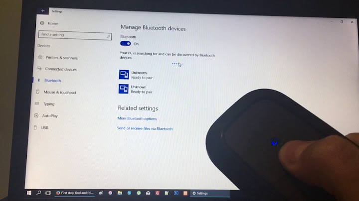 How to pair your bluetooth mouse with your Windows device (PC)