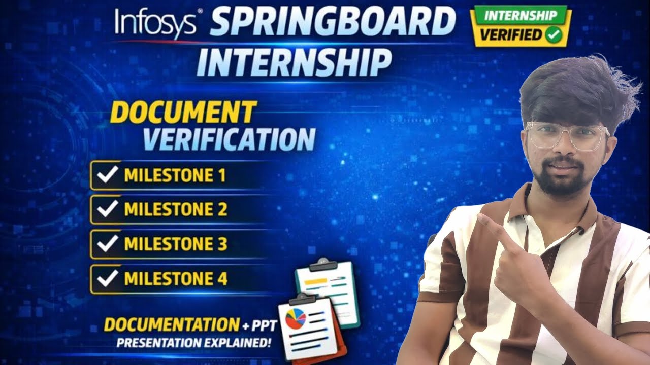 INFOSYS SPRINGBOARD INTERNSHIP| From SELECTION MAIL - DOCUMENT VERIFICATION- INTERNSHIP COMPLETION