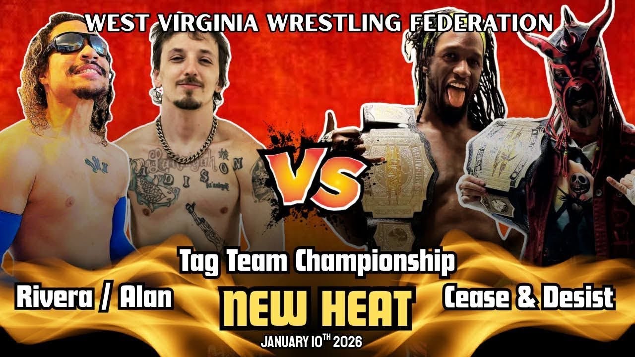 FULL TAG TITLE MATCH: Cease & Desist vs BAM Alan and DB Rivera from ‘NEW HEAT’