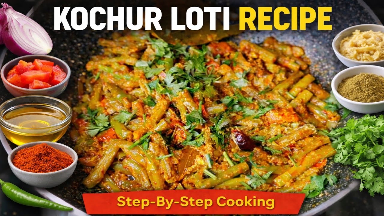 কচুর লতি রেসিপি | একদম সহজ ঘরোয়া পদ্ধতিতে 😋 Kochur Loti Recipe | Bengali Veg Curry Step by Step 