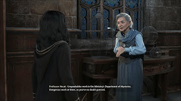 Hogwarts Legacy (PC) - Professor Hecat Talks About Her Time at the Department of Mysteries