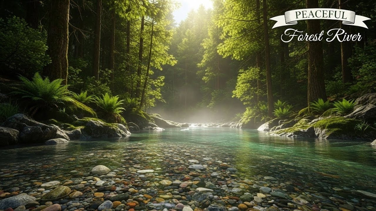 River Soundscape 🌿 Peaceful Water Ambience for Meditation, Study, and Relaxation #377