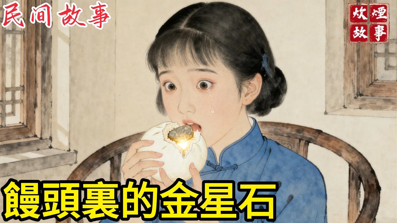 母親遺產都給哥哥，只留給我一個硬饅頭，我含淚咬下，竟咬出一個發光的小石頭，它竟能生出金銀！#故事頻道#民間故事#故事分享#中國文化#情感#聽書