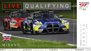 LIVE | Qualifying | Misano | Fanatec GT Europe 2024 (English)