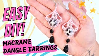 Create Stunning Macrame Dangle Earrings In Just 15 Minutes