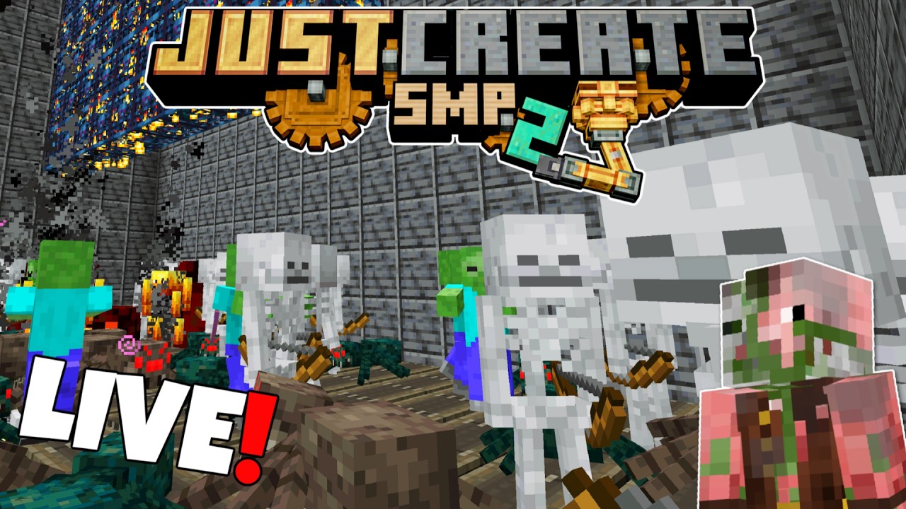 BETTER MOB FARM! Minecraft Create Mod Survival! Just Create SMP #8 5/9 ...