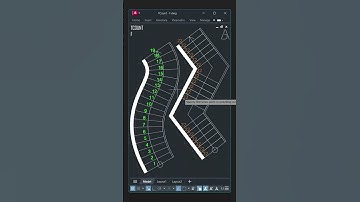 Como Enumerar Una Escalera En AutoCad En 10 Segundos #autocad #como #dibujar #arquitectura #escalera