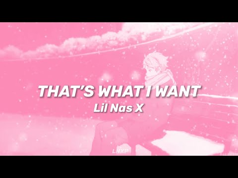 Lil Nas X - THATS WHAT I WANT (Lyrics)