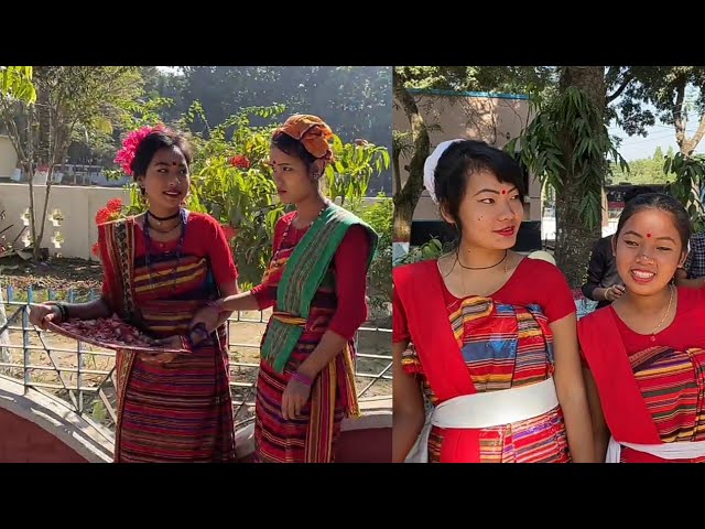 Women in traditional Hajong clothing and ornaments: Pathin, Chondrohar,  Katabaju. | Women, Clothes, Olds