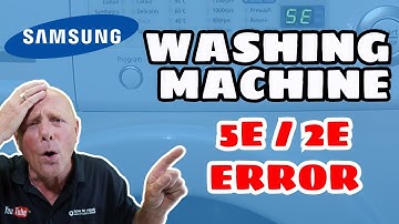 Samsung washing machine 5E or 2E error code Pump fault not emptying