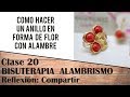 20 CLASE ANILLO CON ALAMBRE EN FORMA DE FLOR
