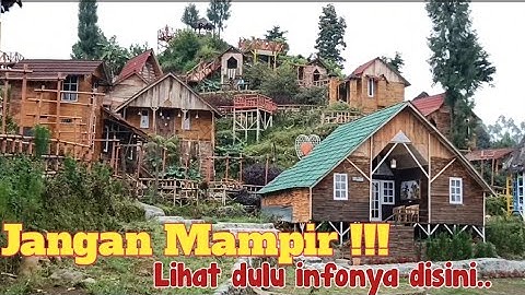Kampung Atas Awan || Rest area dengan fasilitas lengkap dan unik