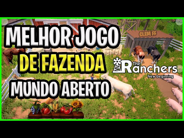 NOVO JOGO DE FAZENDA MUNDO ABERTO ESTÁ INCRÍVEL - The Ranchers 