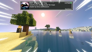 Best Shader For MCPE Support Di V.1.17+ | Bun Shader V3 Ringan No Lag