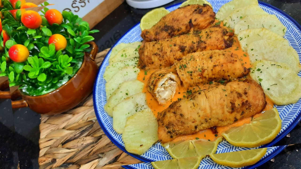 مطبخ ام وليد / رولي سكالوب محشي في الفرن 😍مع صوص اكثر من رائعة 😋و بزاف سهلة في التحضير 👌.