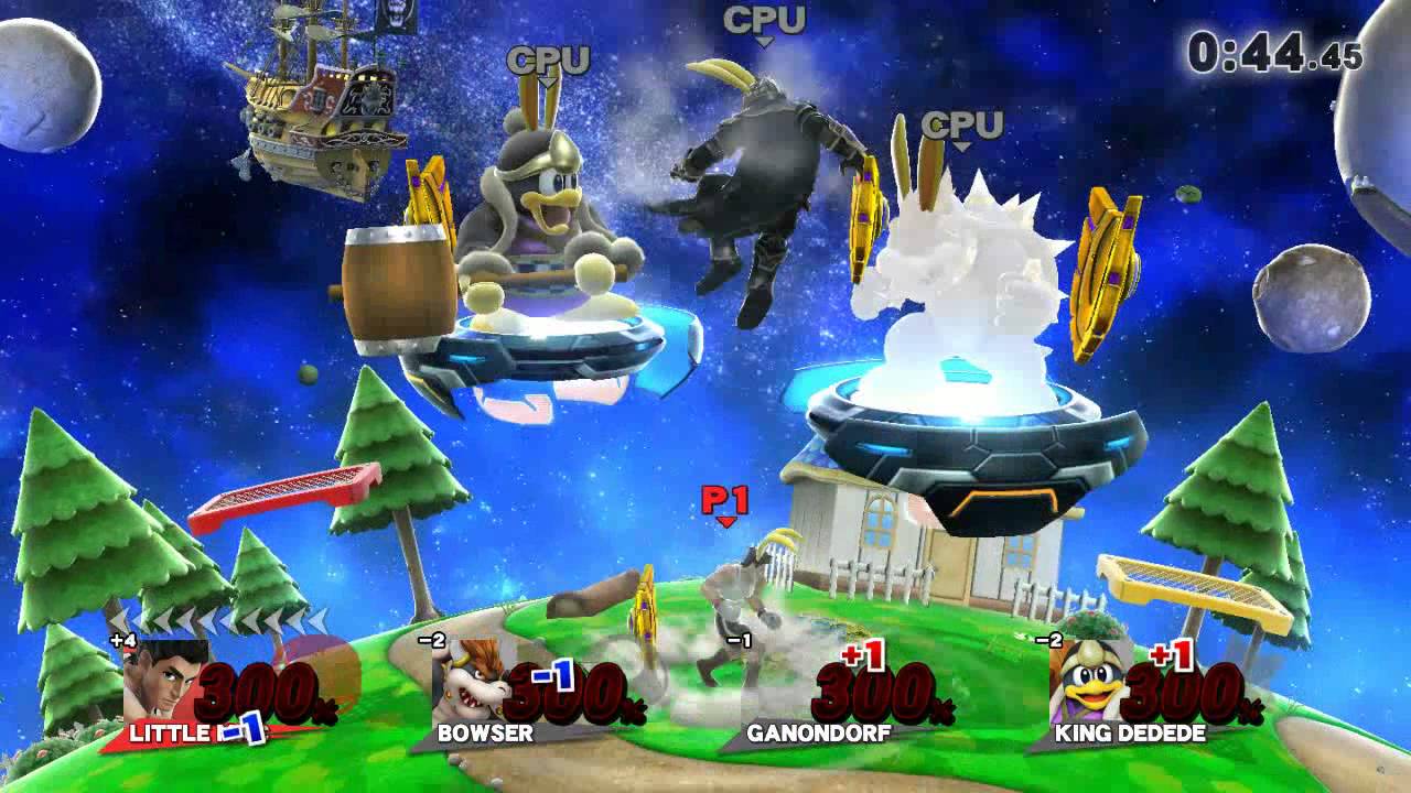 super smash bros wii u fighting