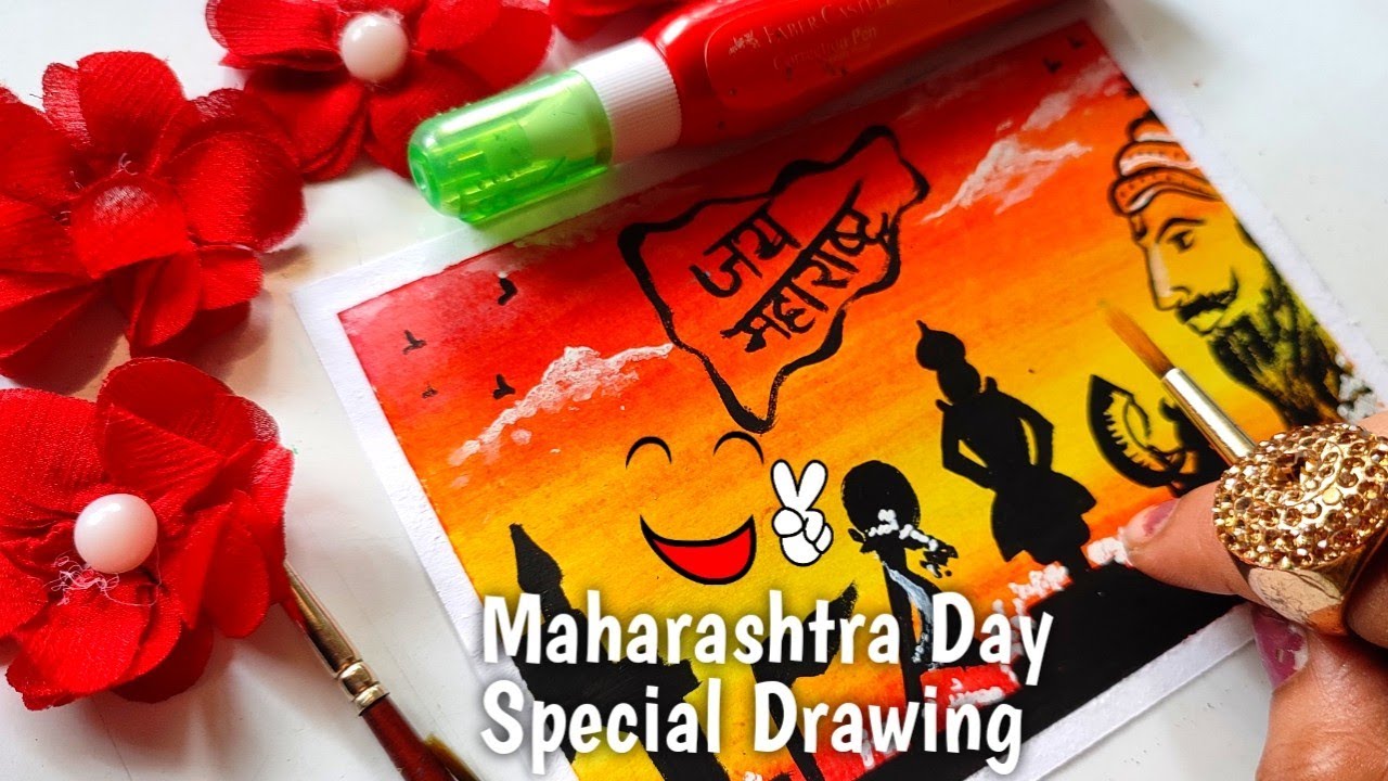 Maharashtra day drawing | Maharashtra day special drawing | Maharashtra day drawing easy