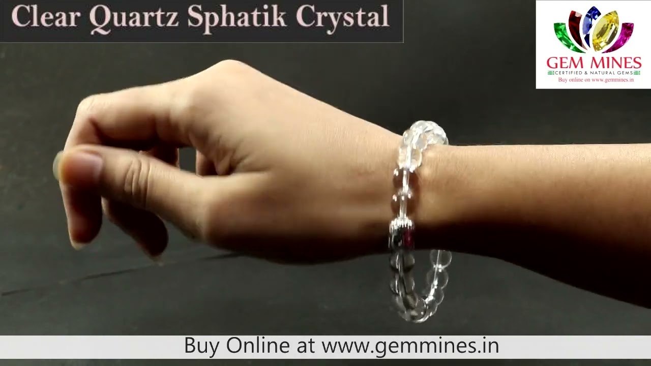 Sphatik Diamond Cut Bracelet In Pure Silver - Himalaya Rudraksha Kendra