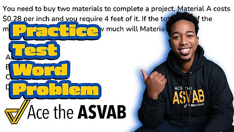 ASVAB Arithmetic Reasoning - How to Set Up and Solve Word Problems (Get the FREE Trial!)